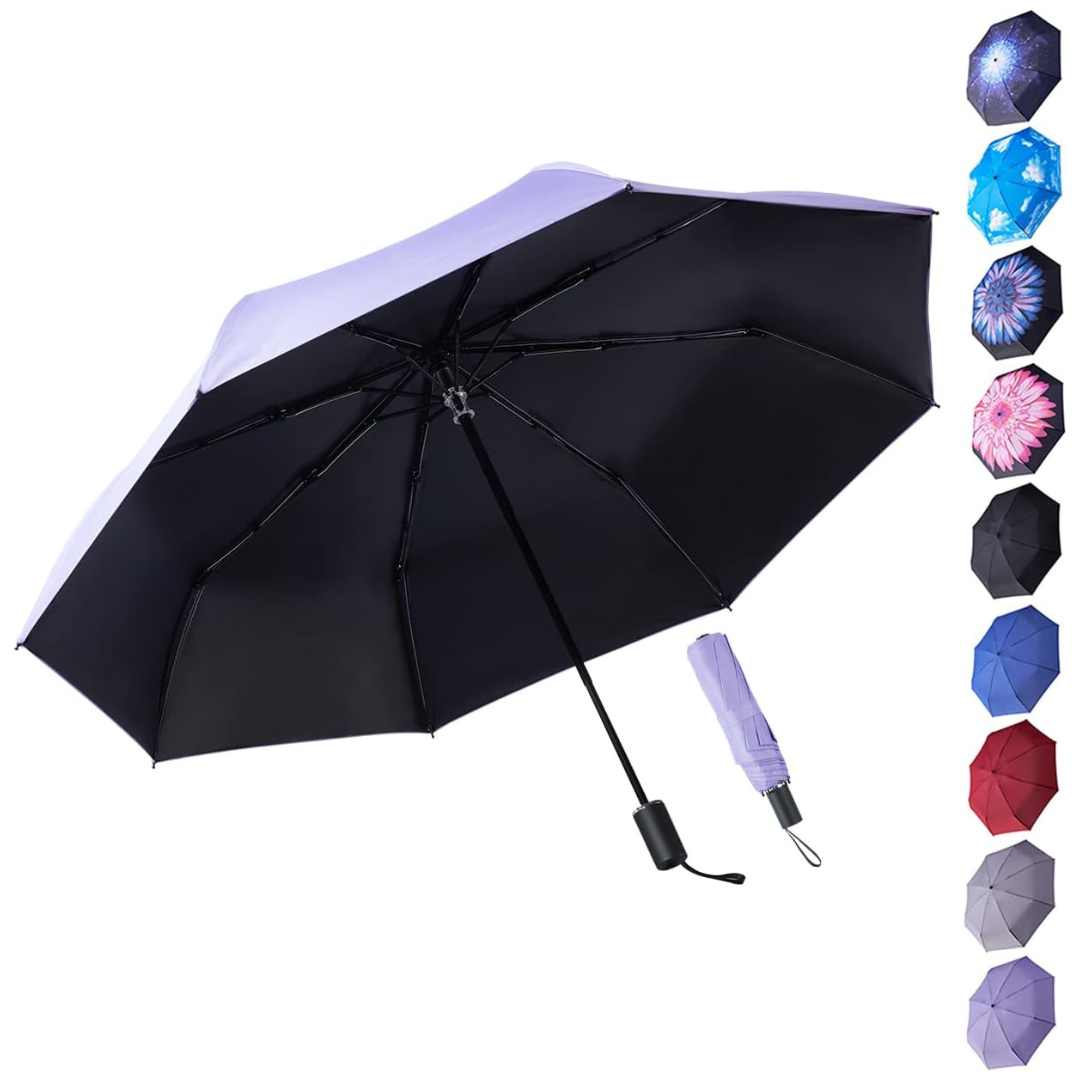 Waterproof Compact Folding Travel UV Sun Umbrella (Various)