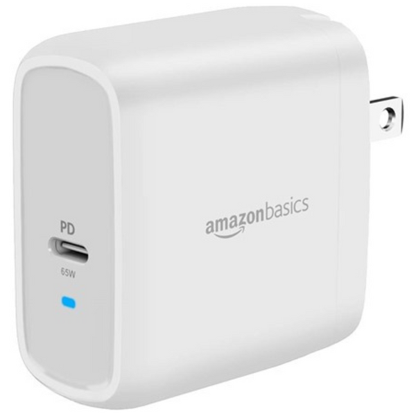 Amazon Basics 65w One-Port GaN USB-C Wall Charger With PD