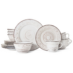 Pfaltzgraff Trellis White 16-Piece Dinnerware Set, Service