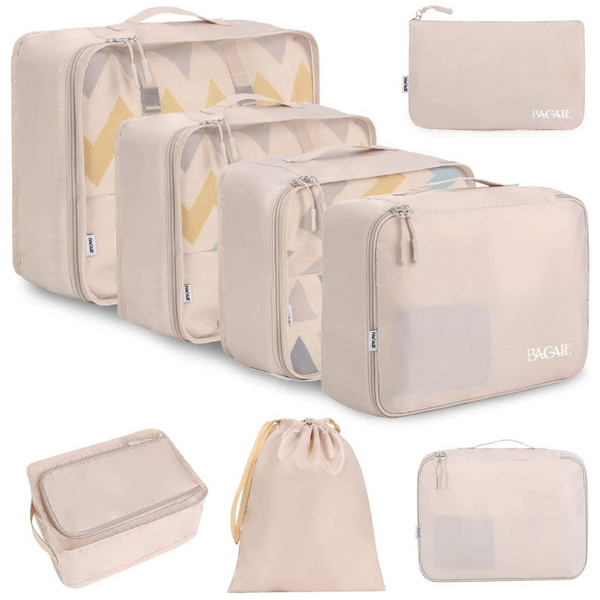 8-Piece Travel Luggage Organizers Packing Cubes Set