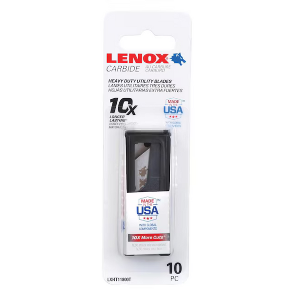 10-Pack LENOX Carbide 3/4-In Utility Razor Blade (LXHT11800T)