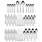 51-Piece International Silver Capri Frost Stainless Steel Flatware Set