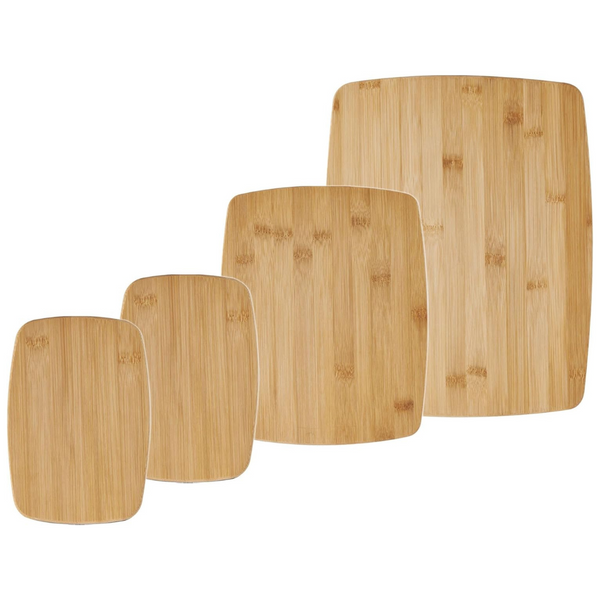 4-Piece Farberware Reversible Bamboo Cutting & Charcuterie Board Set