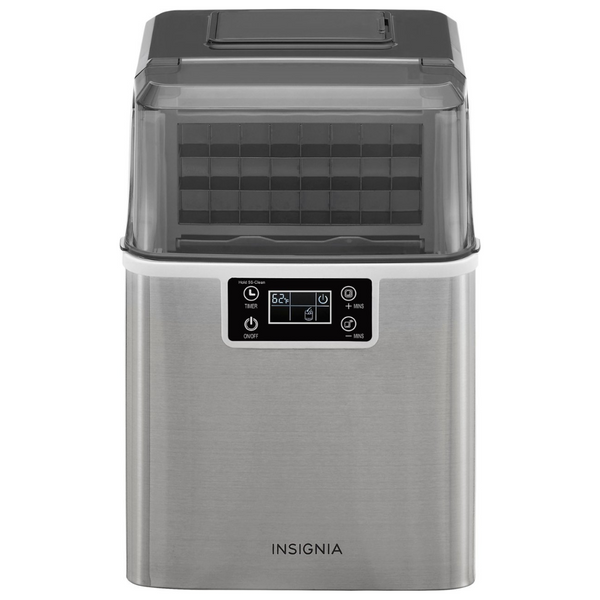 Insignia 44 Lb. Stainless Steel Portable Clear Ice Maker