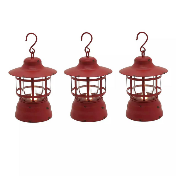 3-Piece Sonoma Goods For Life LED Mini Cabin Lanterns