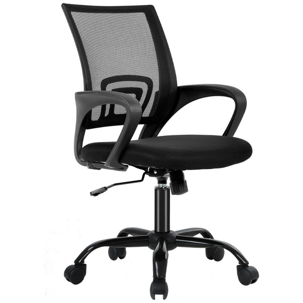 Executive Desk Chair With Armrest & Lumbar Support