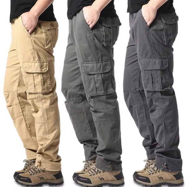 Men's Large Pocket Loose Overalls Sports Jogging Military Tactical Pants