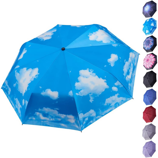 Waterproof Compact Folding Travel UV Sun Umbrella (Various)