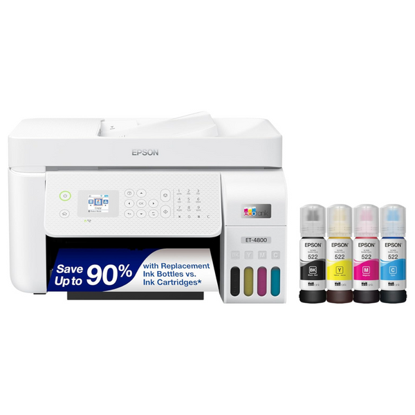 Epson EcoTank ET-4800 Wireless Monochrome Inkjet 4-In-1 Printer