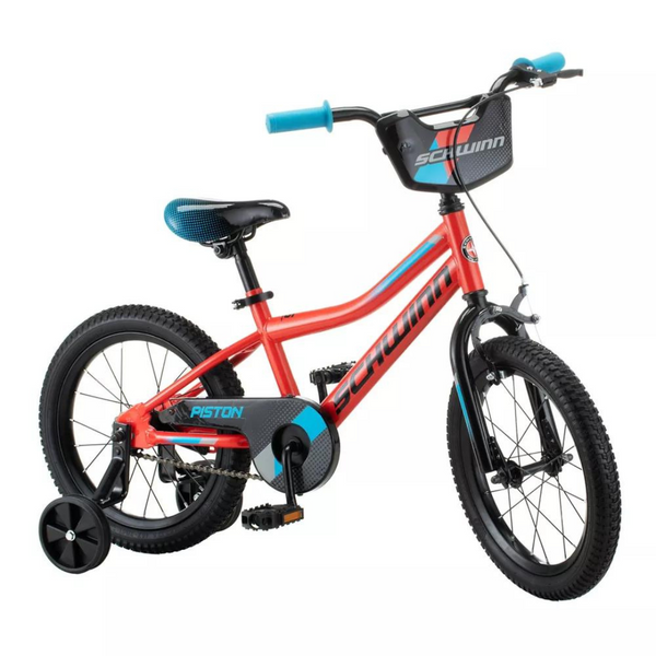 Schwinn Piston 16" Kids' Bike (Black/Blue/Red)