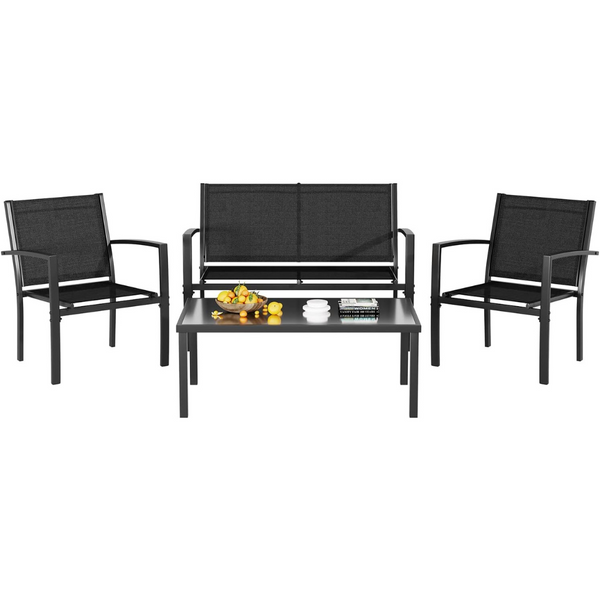 4-Piece Greesum Patio Outdoor Conversation Sets