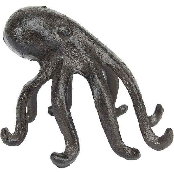 Creative Co-Op Eclectic Cast Iron Octopus Figurine Phone/Tablet Holder