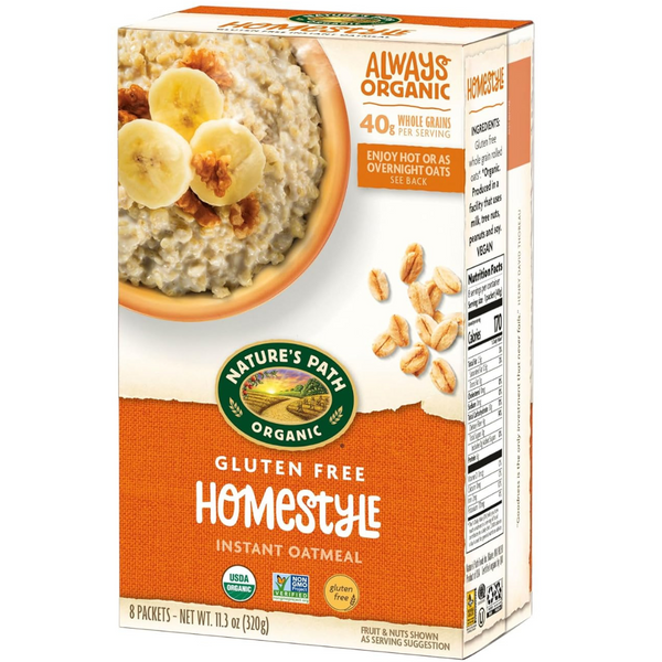 Nature's Path Organic Gluten Free Homestyle Instant Oatmeal, 11.3 Oz