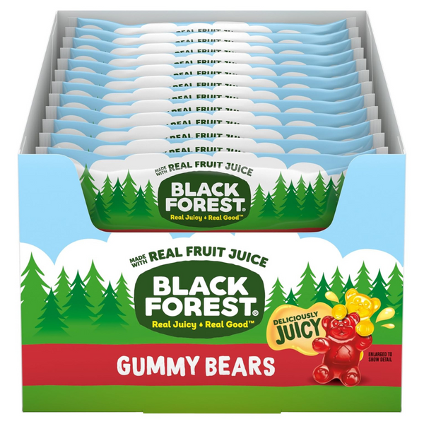 12-Pack Black Forest Gummy Bears Candy (3 Oz)