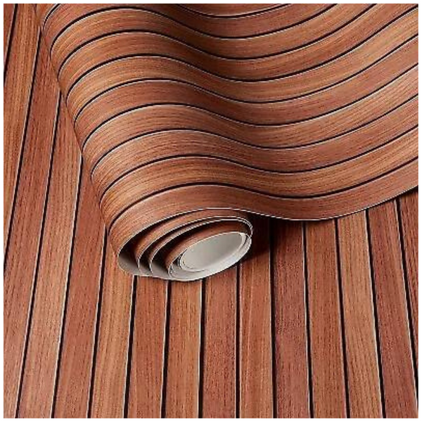 Threshold Slatted Wood Wallpaper (Walnut) [Open Box]