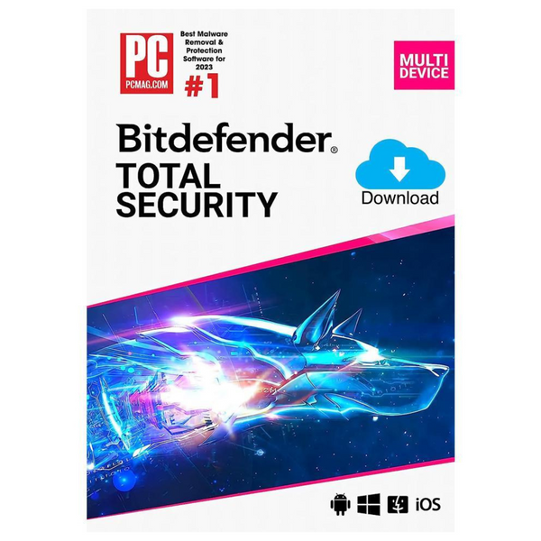 Bitdefender Total Security 2023 - 5 Devices / 2 Years - Download