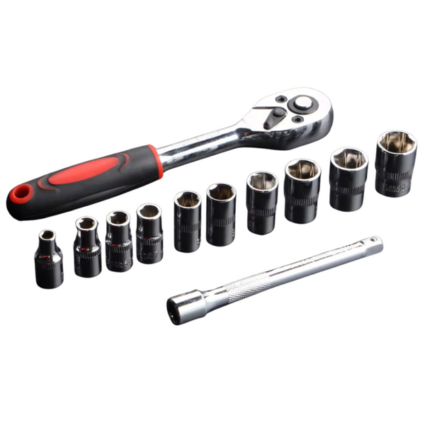 12-Piece Wrench Socket Set