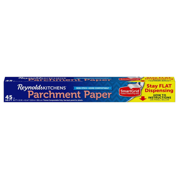 45 Sq Ft Reynolds Kitchens Stay Flat Parchment Paper With SmartGrid