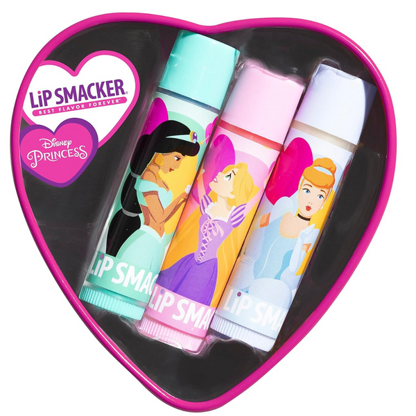 3-Piece Lip Smacker Valentine's Day Disney Princess Lip Balm Tin