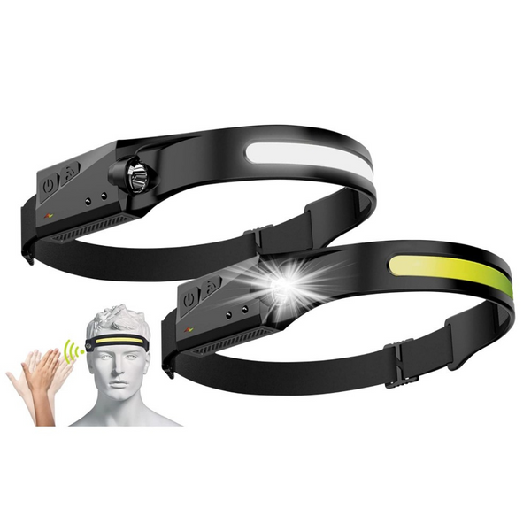 Rechargeable Waterproof LED Headlamp With Motion Sensor