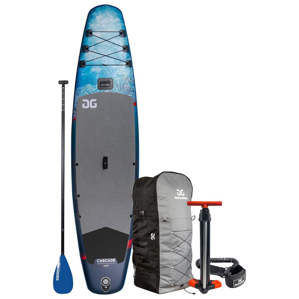 AQUAGLIDE Inflatable Stand Up Paddle Board With Premium SUP Accessories