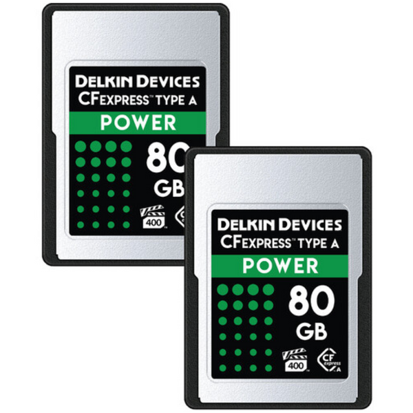 2-Pack Delkin Devices 80GB Power CFexpress Type A Memory Card