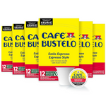 72-Count (12ct x 6pk) Cafe Bustelo Espresso Dark Roast Coffee Keurig K-Cup Pods