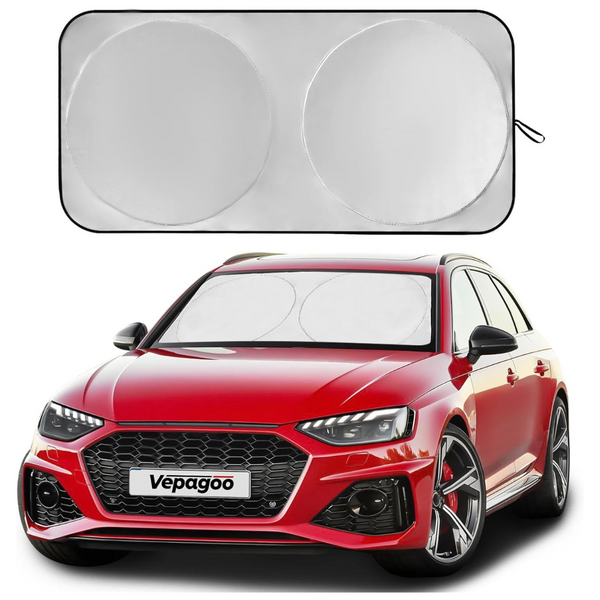 Foldable 64" x 32" Car Windshield Sunshade