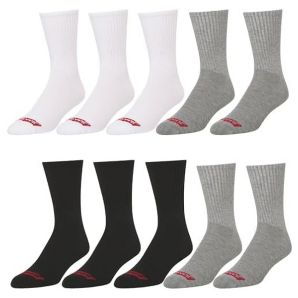 10-Pairs Levi's Men's Crew Low Cut No Show Quarter Ankle Socks