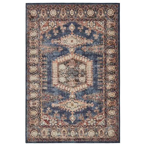 Soft Non-Slip Machine Washable Boho Thick Pile Area Rug (4ft x 6ft)