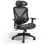 Union & Scale FlexFit Dexley Ergonomic Swivel Mesh Task Chair (Black)