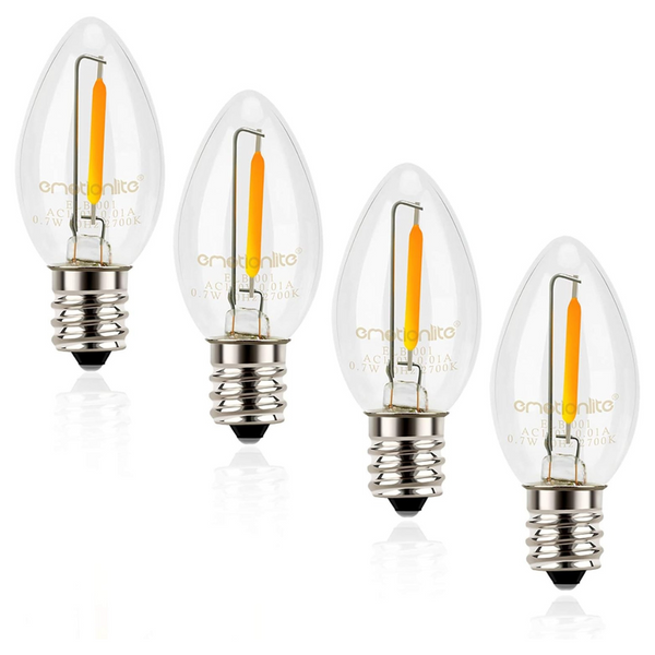 4-Pack Emotionlite 2700k C7 Candelabra LED Light Bulbs