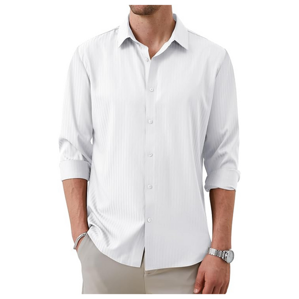 Gianzen Men's Button Up Long Sleeve Wrinkle-Free Casual Dress Shirts