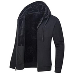 Men's Heavy Fleece Zipper Hoodie Sweatshirt Jacket Coat