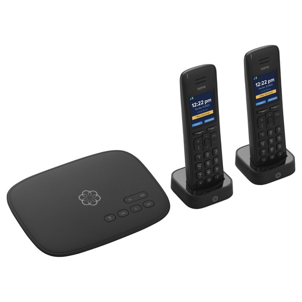 Ooma Telo Air Free Home Phone Service With 2 HD3 Handsets