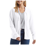 Hanes Women's Slub Jersey Fashion Zip-Front Cotton Hoodie (Various Sizes)