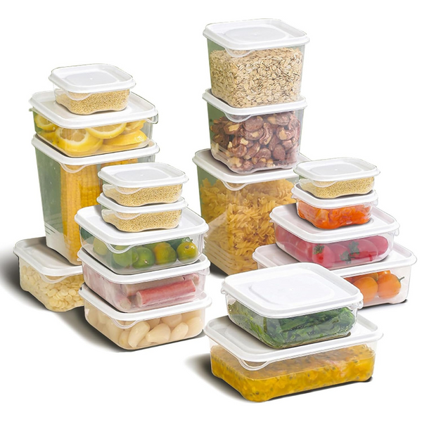 36-Piece Food Storage Containers With Lids (1.8 L Capacity)