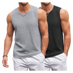 2-Pack Coofandy Men's Sleeveless Lightweight T-Shirts