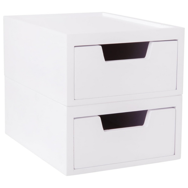 2-Pack Martha Stewart Weston Stackable Wooden Storage Boxes