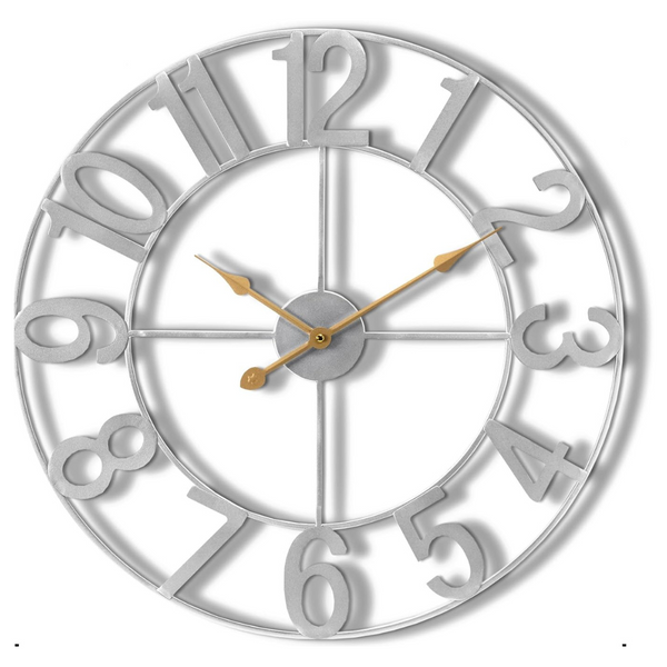 Battery Operated Analog 24" Big Decorative Wall Clock