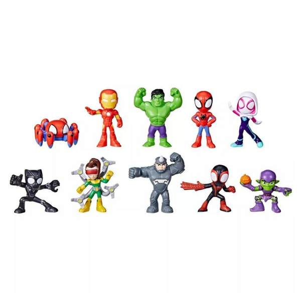 Marvel Spidey And His Amazing Friends Spidey Surprise 10-Figure Set