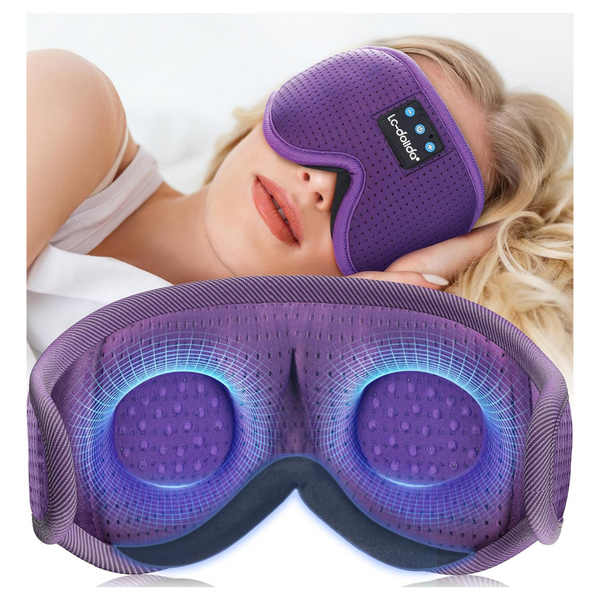 Sleep Mask With Bluetooth Headphones