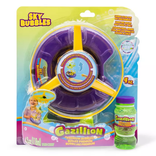 Gazillion Sky Bubbles Bubble Launcher, 4 Oz.