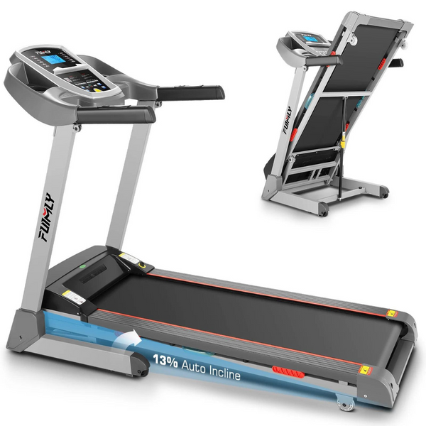 Funmily 3.0HP 300lb Weight Capacity Bluetooth Folding Treadmill