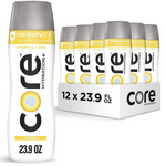 12-Pack Core Hydration+ Immunity, Lemon Extract Nutrient Enhanced Water, 23.9 Fl Oz