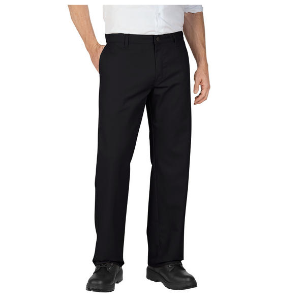 Genuine Dickies Mens Relaxed Fit Straight Leg Flat Front Flex Pant