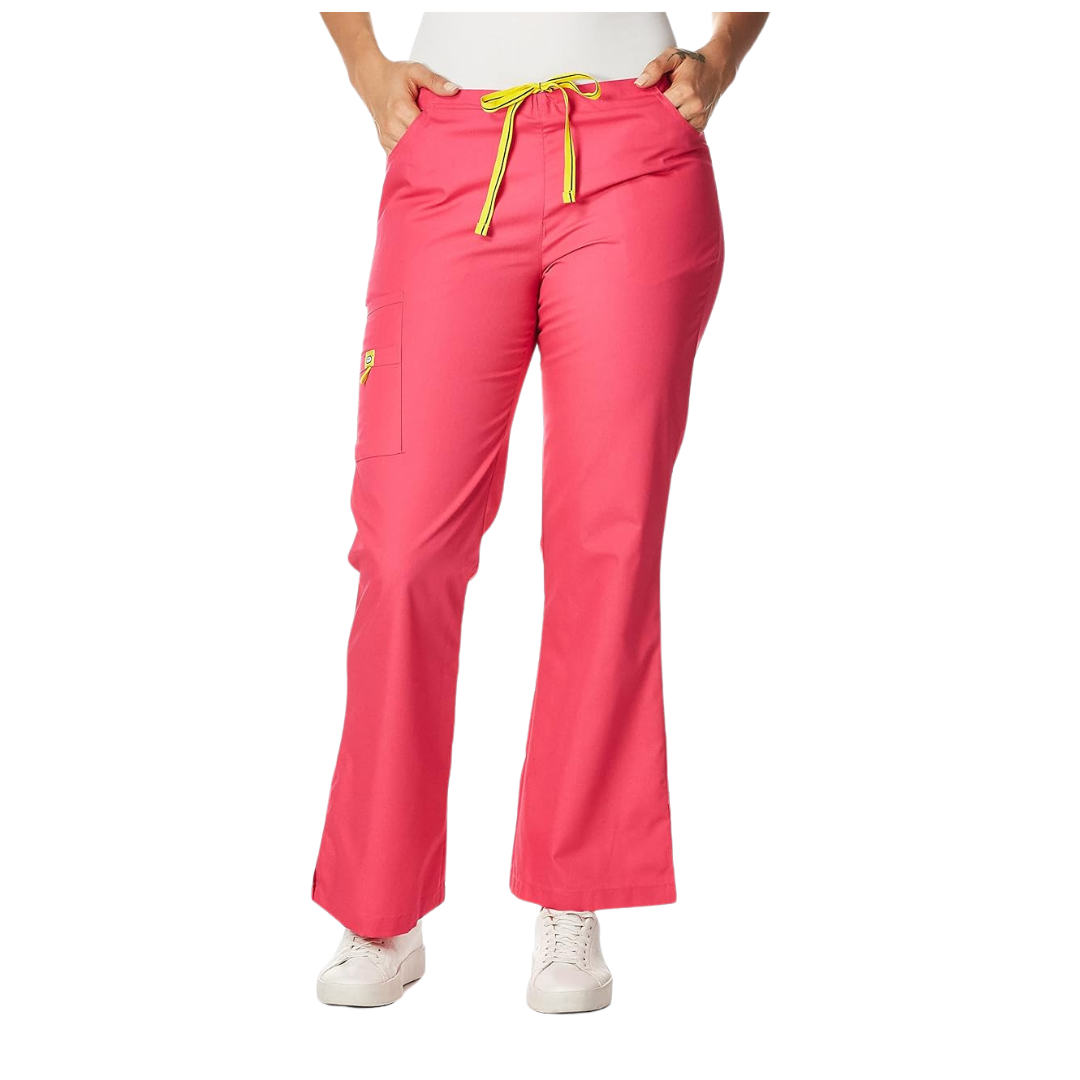 WonderWink Women's Elastic Waistband Scrubs Romeo Flare Leg Pant