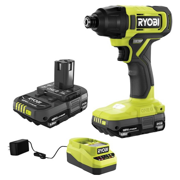 RYOBI ONE+ 18V Cordless Impact Driver Kit W/ 4.0 & 2.0 Battery & Charger