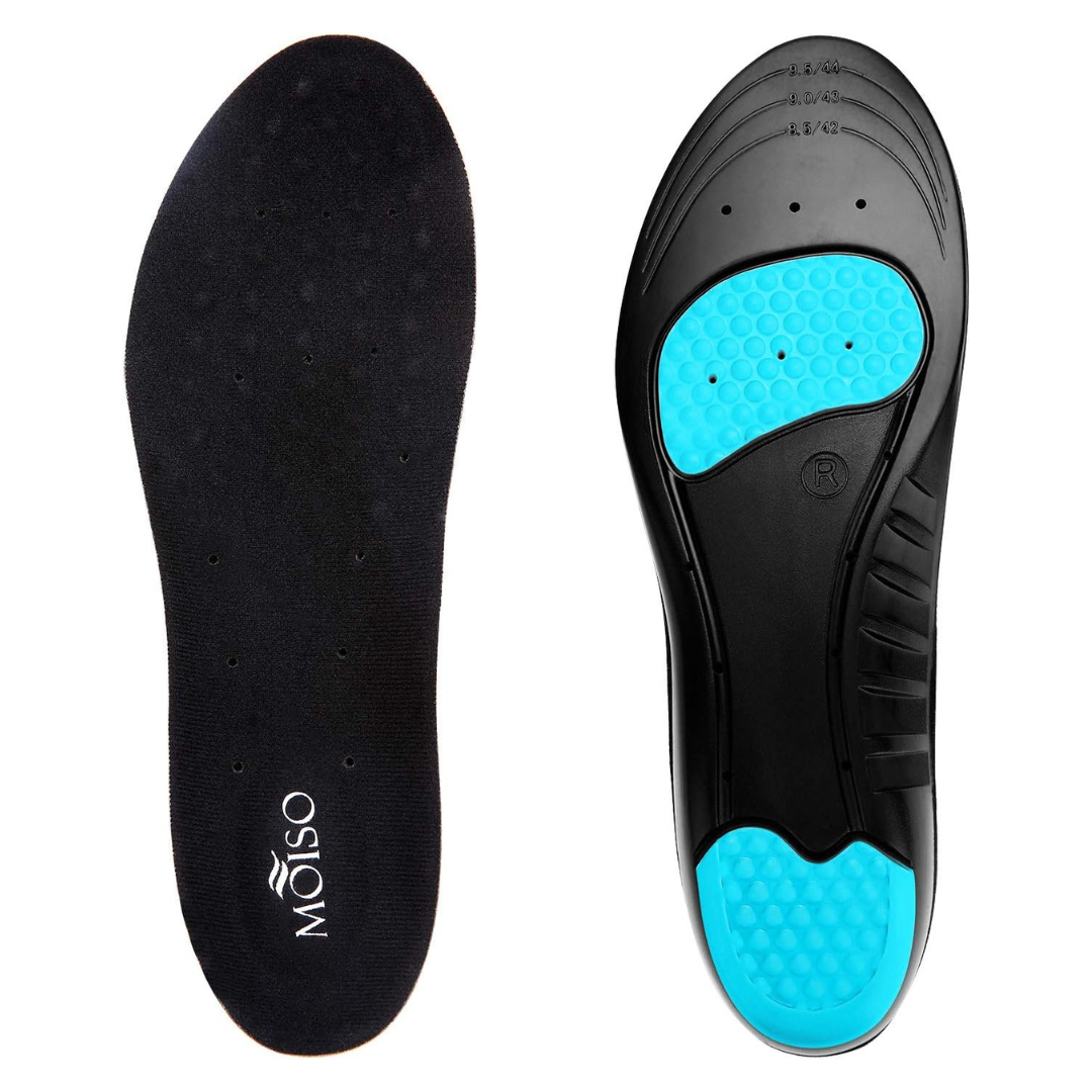 Non-Slip Low Arch Support Memory Foam Insoles (Various)