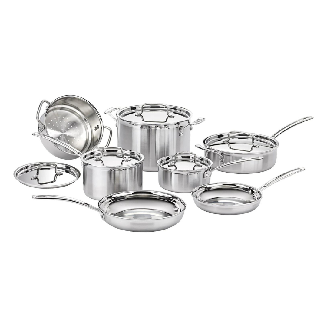 12-Pc Cuisinart Multiclad Pro Triple Ply Cookware Set